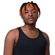 Load image into Gallery viewer, Orange &amp; Black M3 Headband