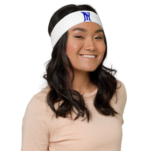 White & Blue M3 Headband