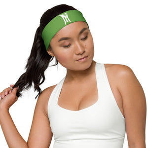 Green & White M3 Headband