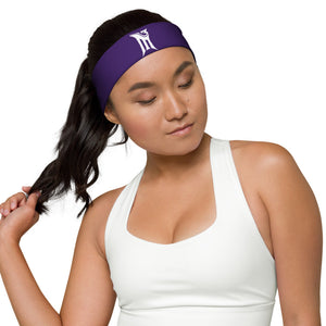Purple & White M3 Headband