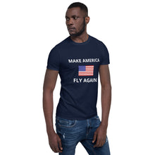 画像をギャラリービューアに読み込む, Fly America Short-Sleeve Unisex T-Shirt